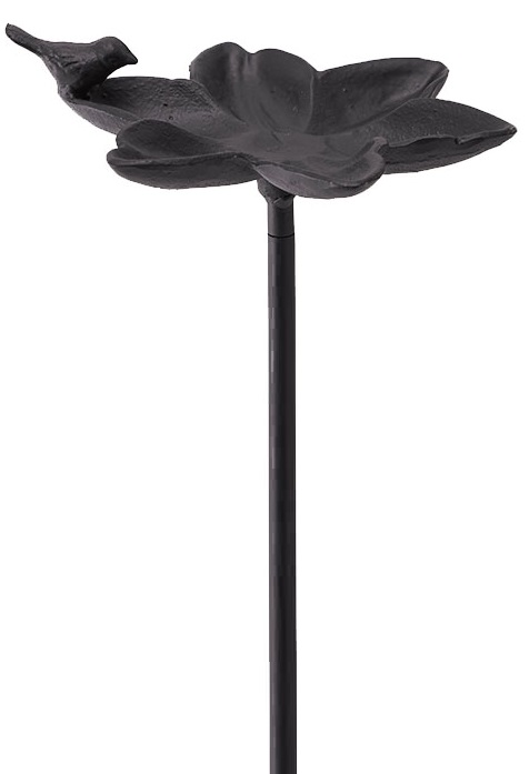 Fågelbad stick i gjutjärn/metall - Svart - 90x19 cm - 3