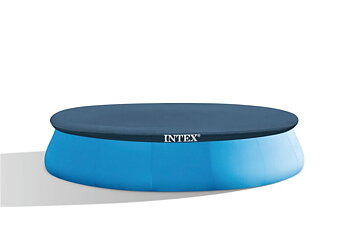 Intex Easy Set Pool 457 x 107 cm inkl. filterpump, säkerhetsstege, markskydd och poolskydd.
