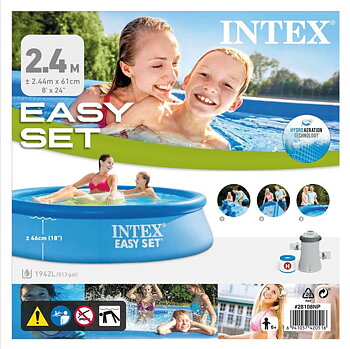 Intex Easy Set Pool 244 x 61 cm inkl. filterpump