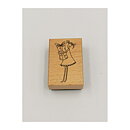 Panduro Rubber Stamps Second Hand - Girl With Present