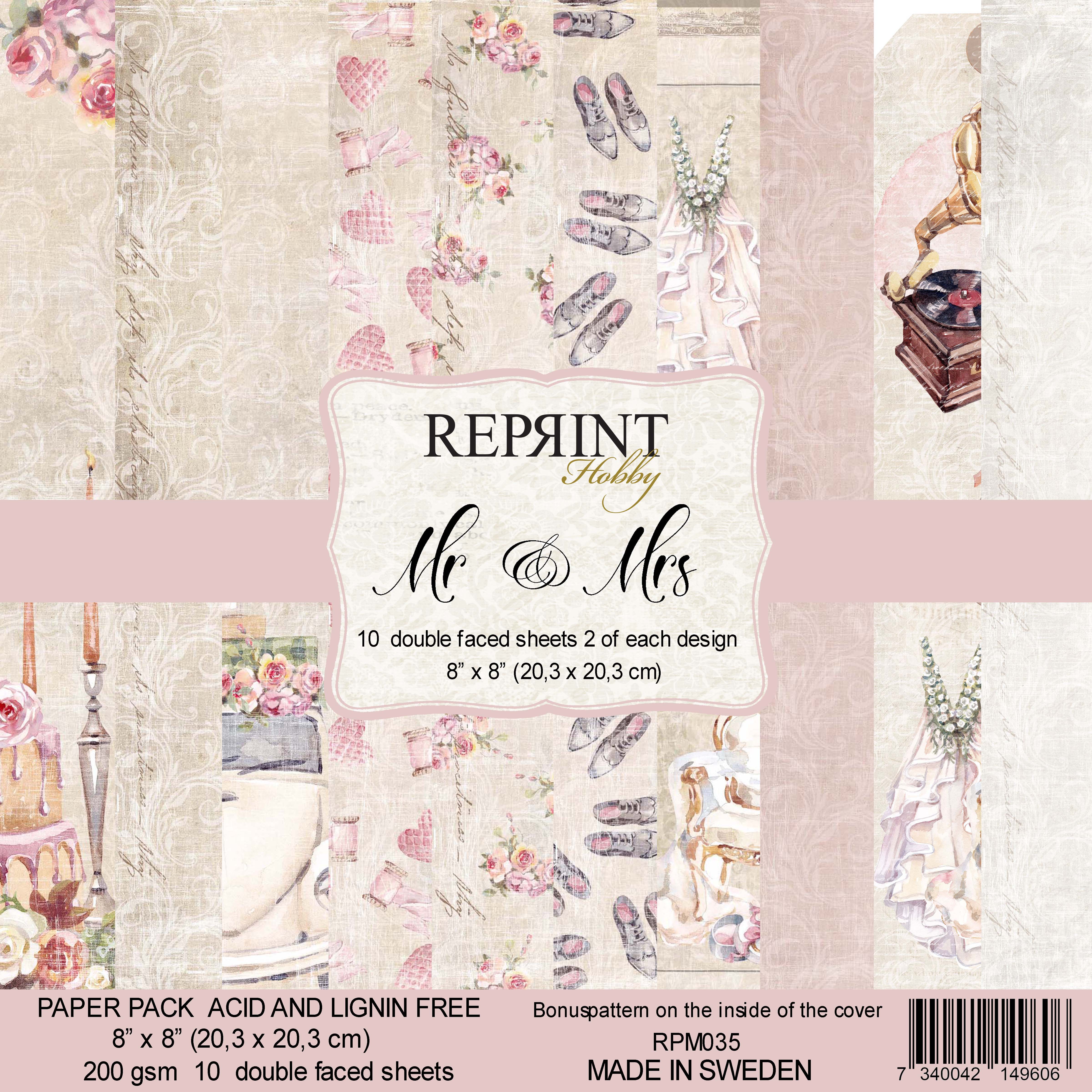 Paperpack Reprint - Mr & Mrsl Collection pack 8x8
