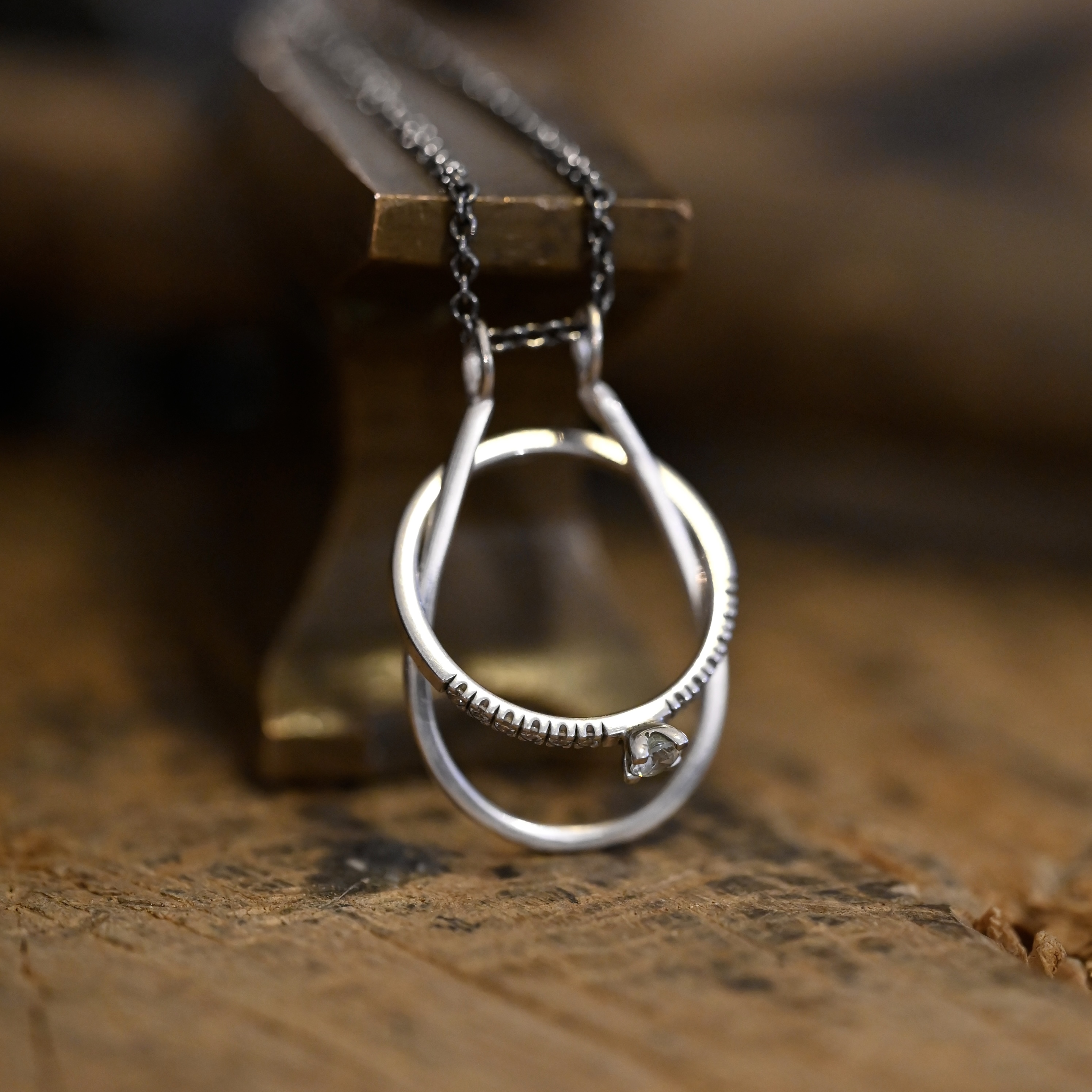 Ringhänge oval silver - 2