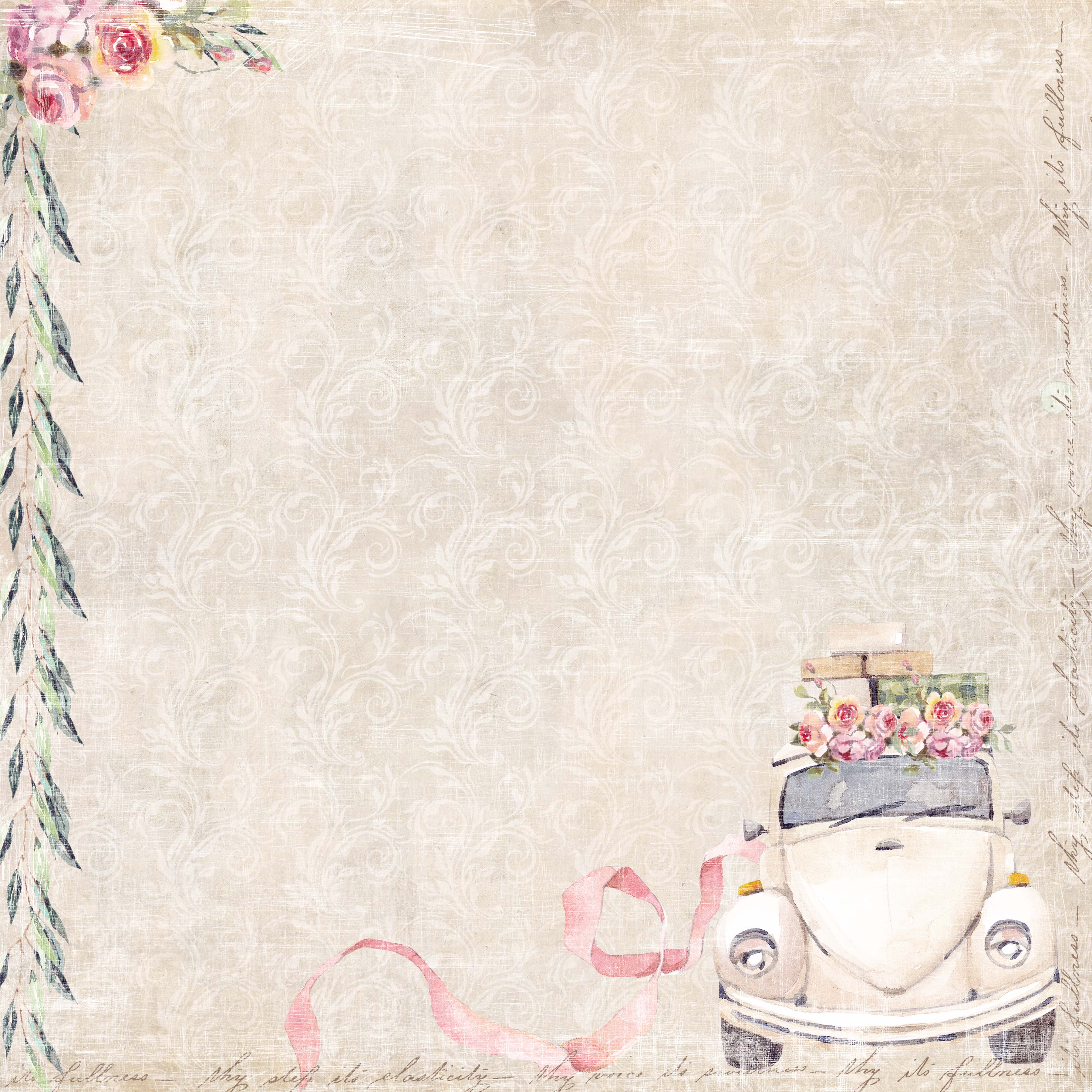 Papper Reprint - Mr & Mrs  -  Honeymoon