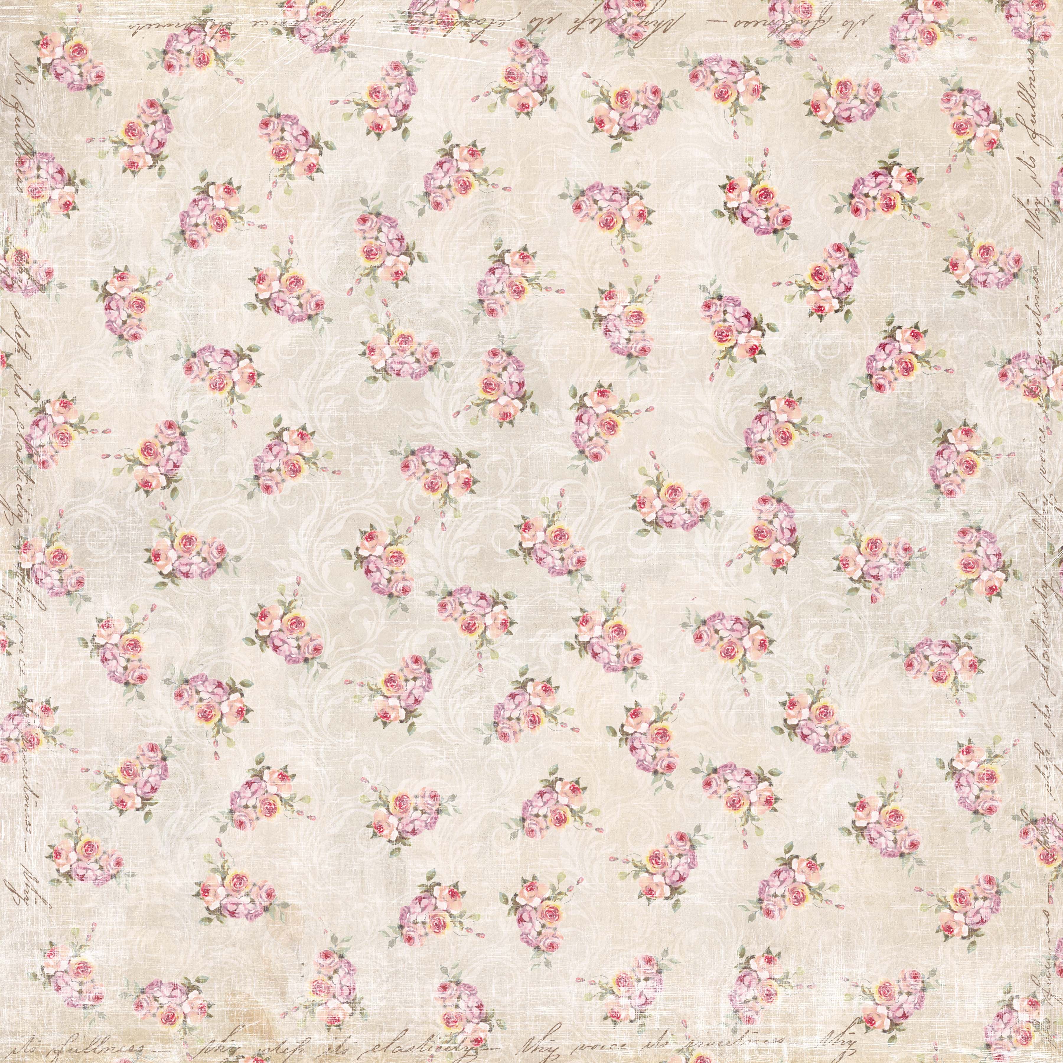 Papper Reprint - Mr & Mrs  -  Flowers