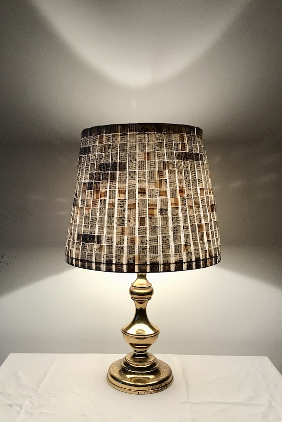 SÅLD Lampskärm #2 Mässing stor - 2