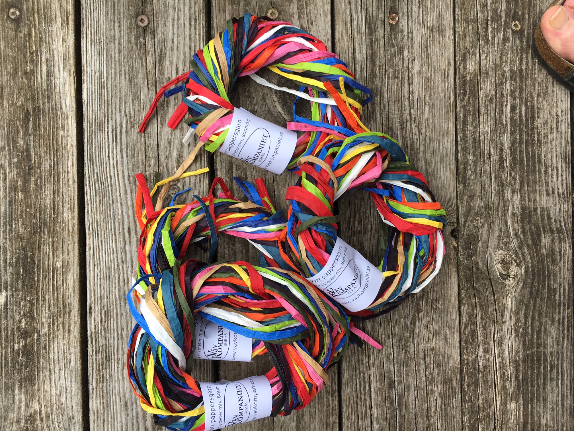 Flat paper yarn 14x1,5m - 2