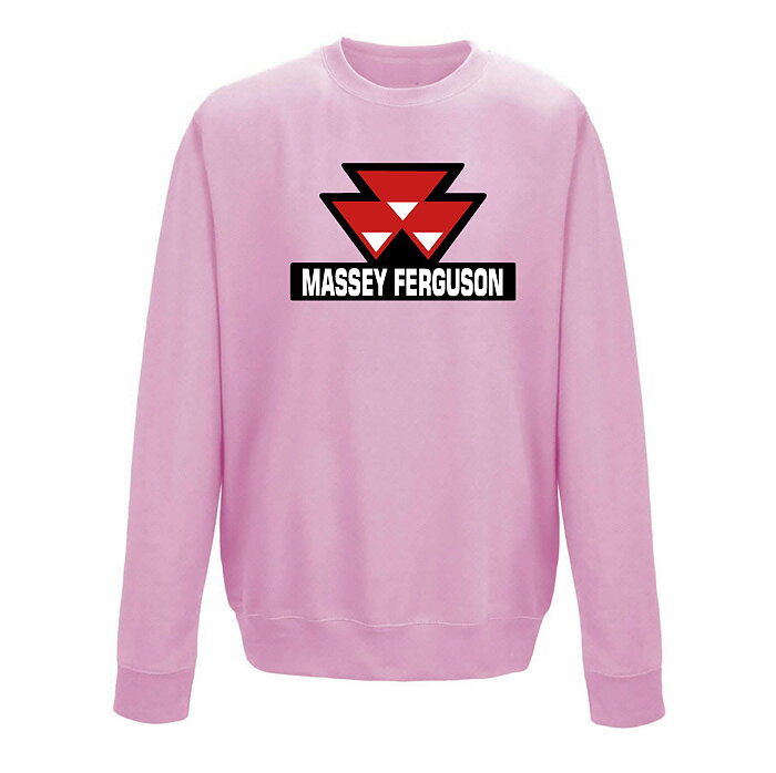 Sweatshirt Massey Ferguson logo-Rosa