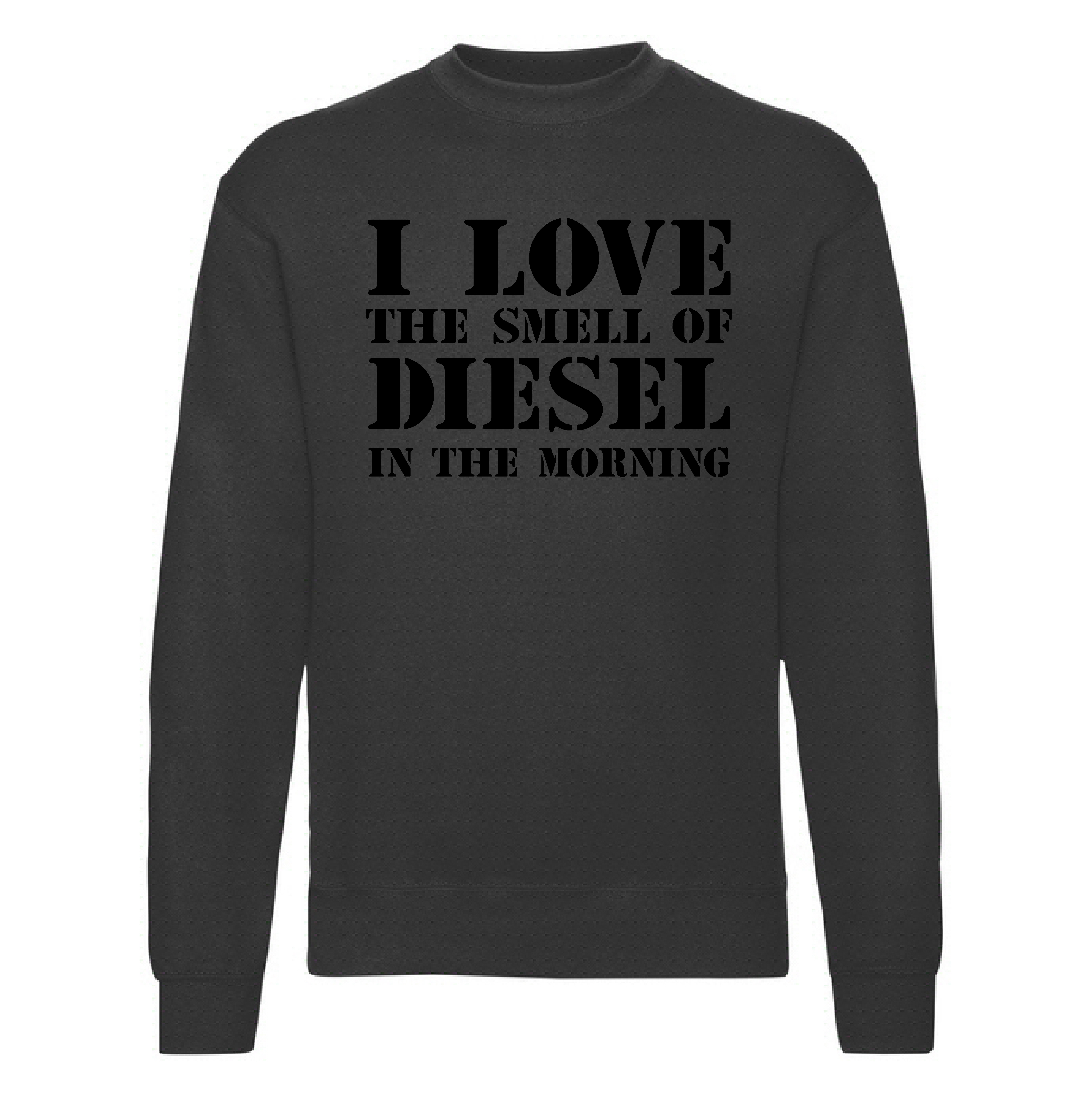 Sweatshirt I LOVE -Svart
