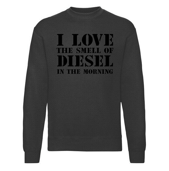 Sweatshirt I LOVE -Svart