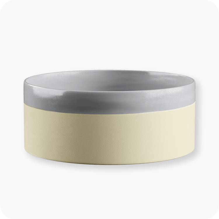 Swaggin Tails Dog Bowl Käka - Sand Beige & Feather Gray