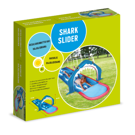 Spring Summer Water Slide, Shark Slider 3 m - 2