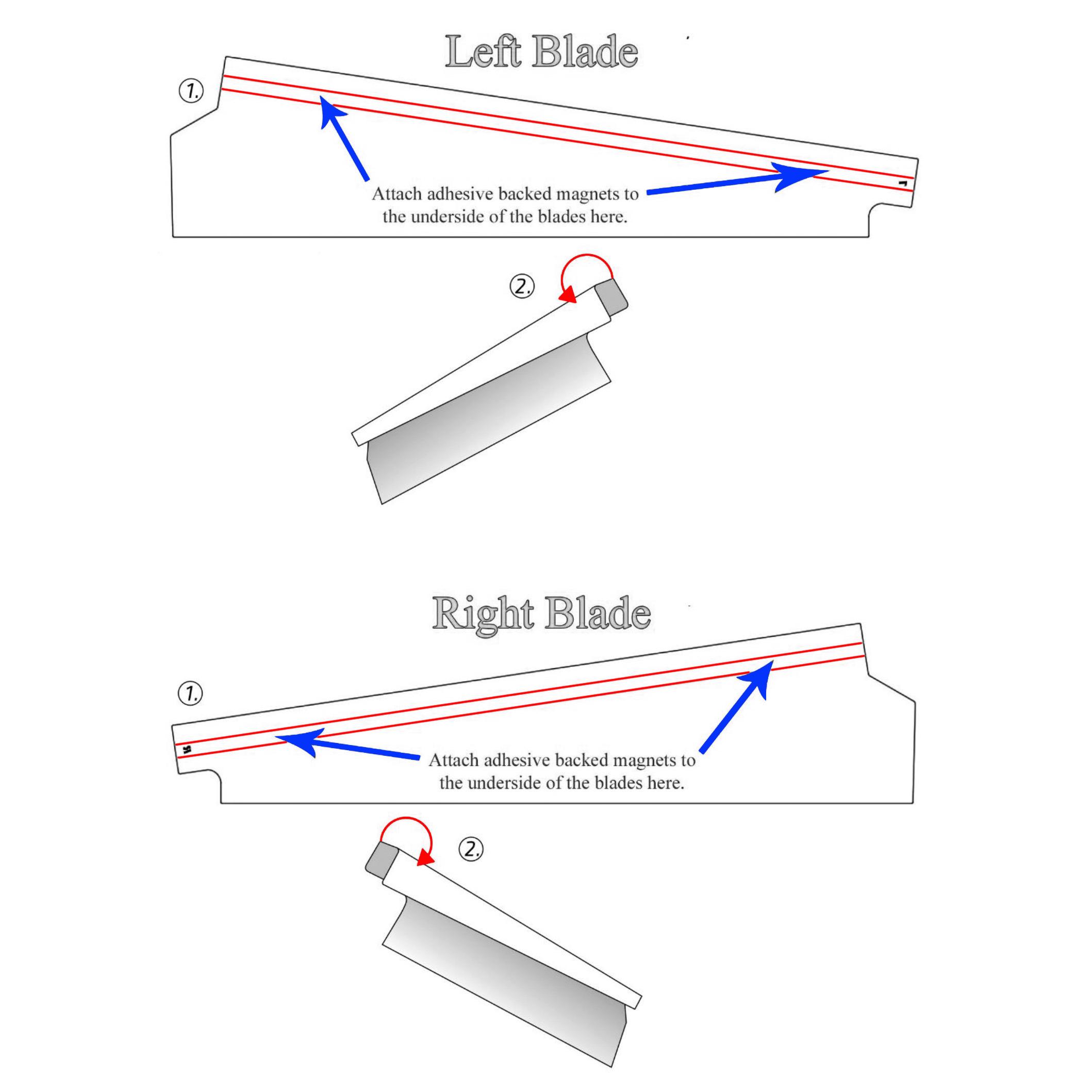 Interior Cabinet Game Blade Protector Set - 2