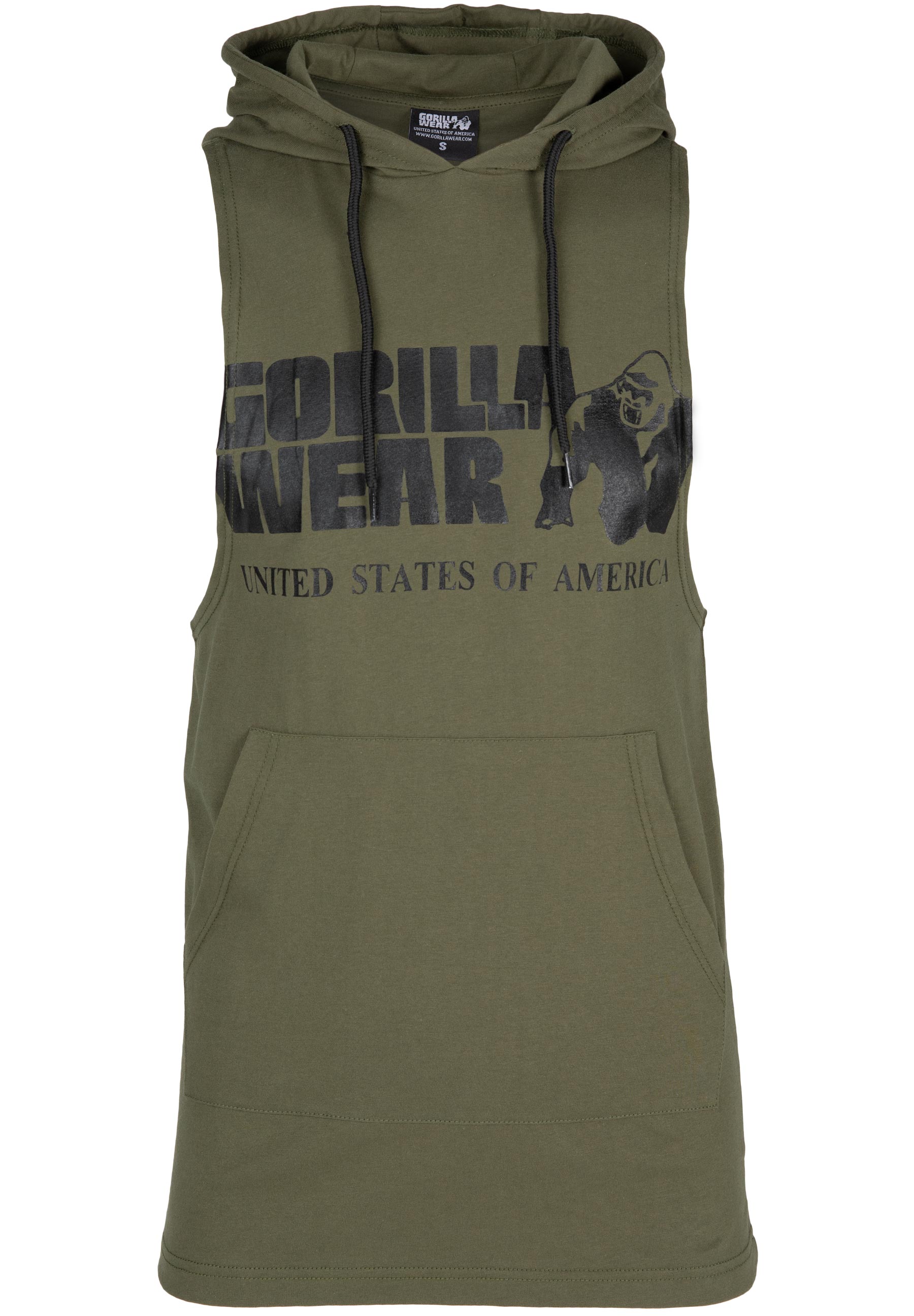 Rogers Hooded Tank Top, army green - 5