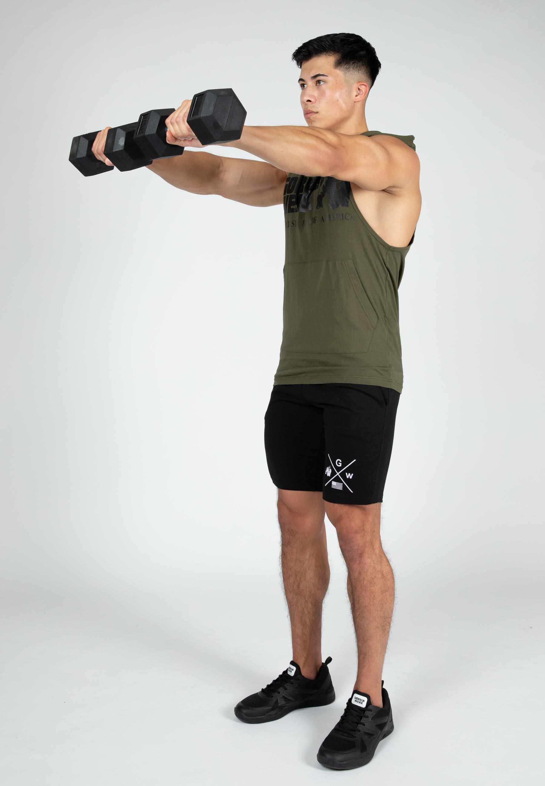 Rogers Hooded Tank Top, army green - 7
