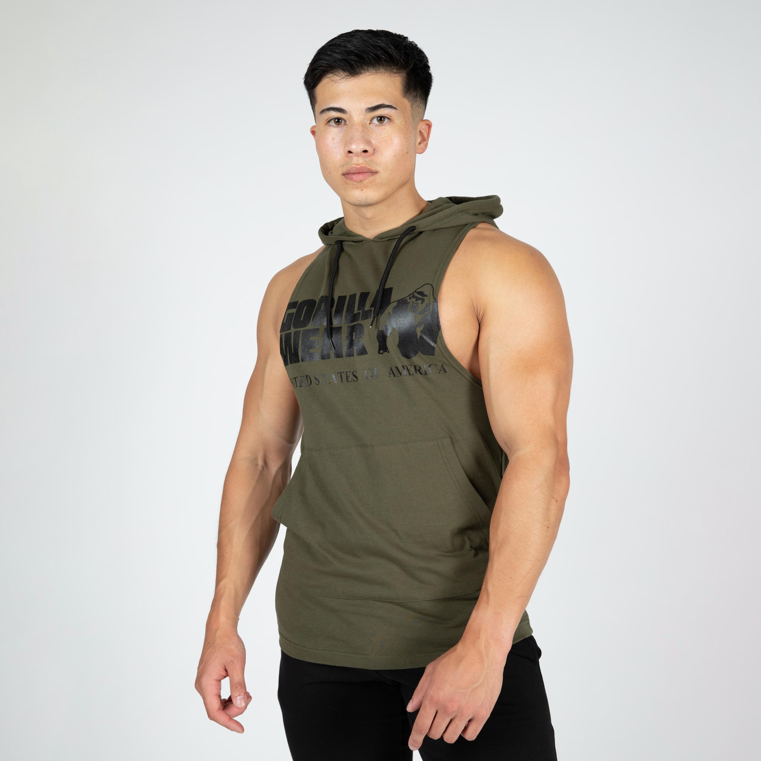 Rogers Hooded Tank Top, army green