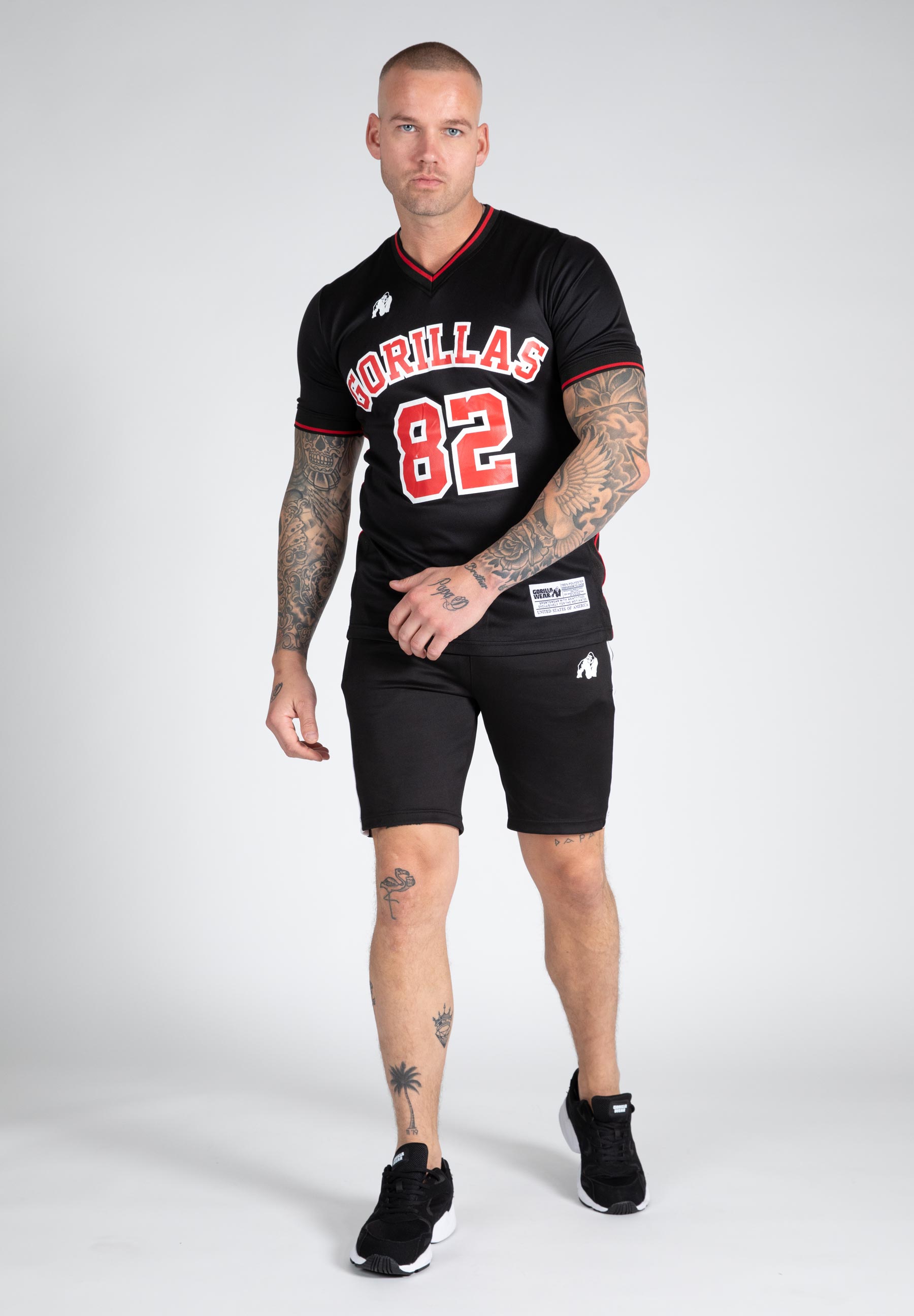 San Mateo T-Shirt, black/red - 8