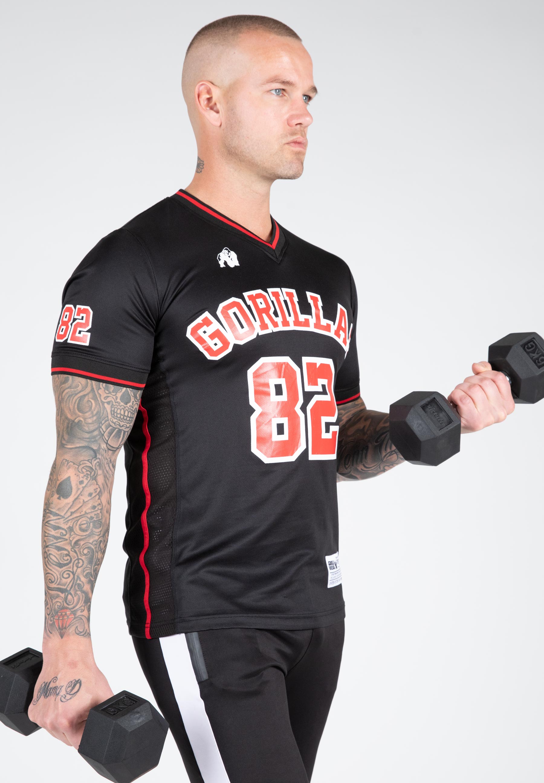 San Mateo T-Shirt, black/red - 4