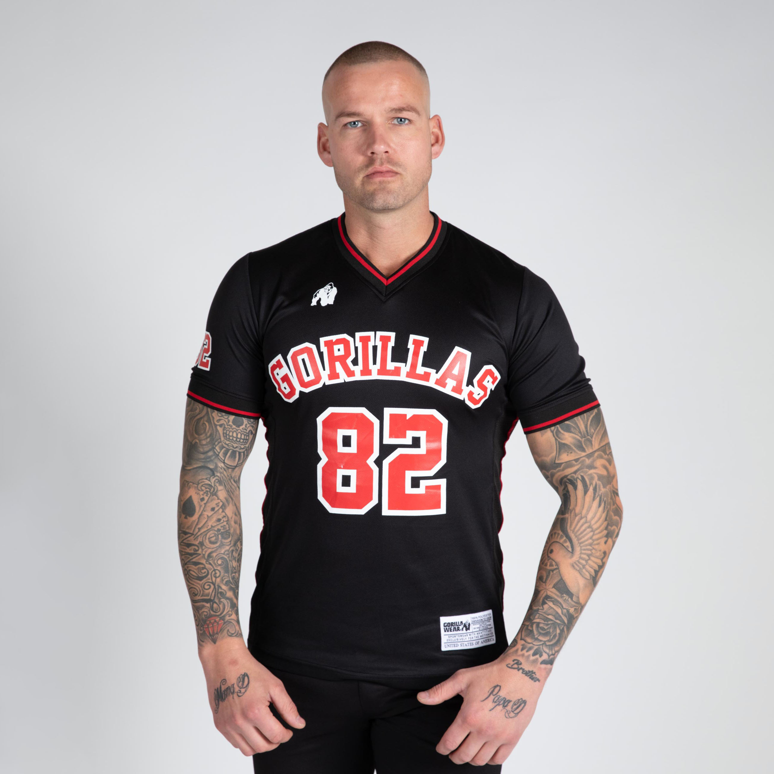 San Mateo T-Shirt, black/red