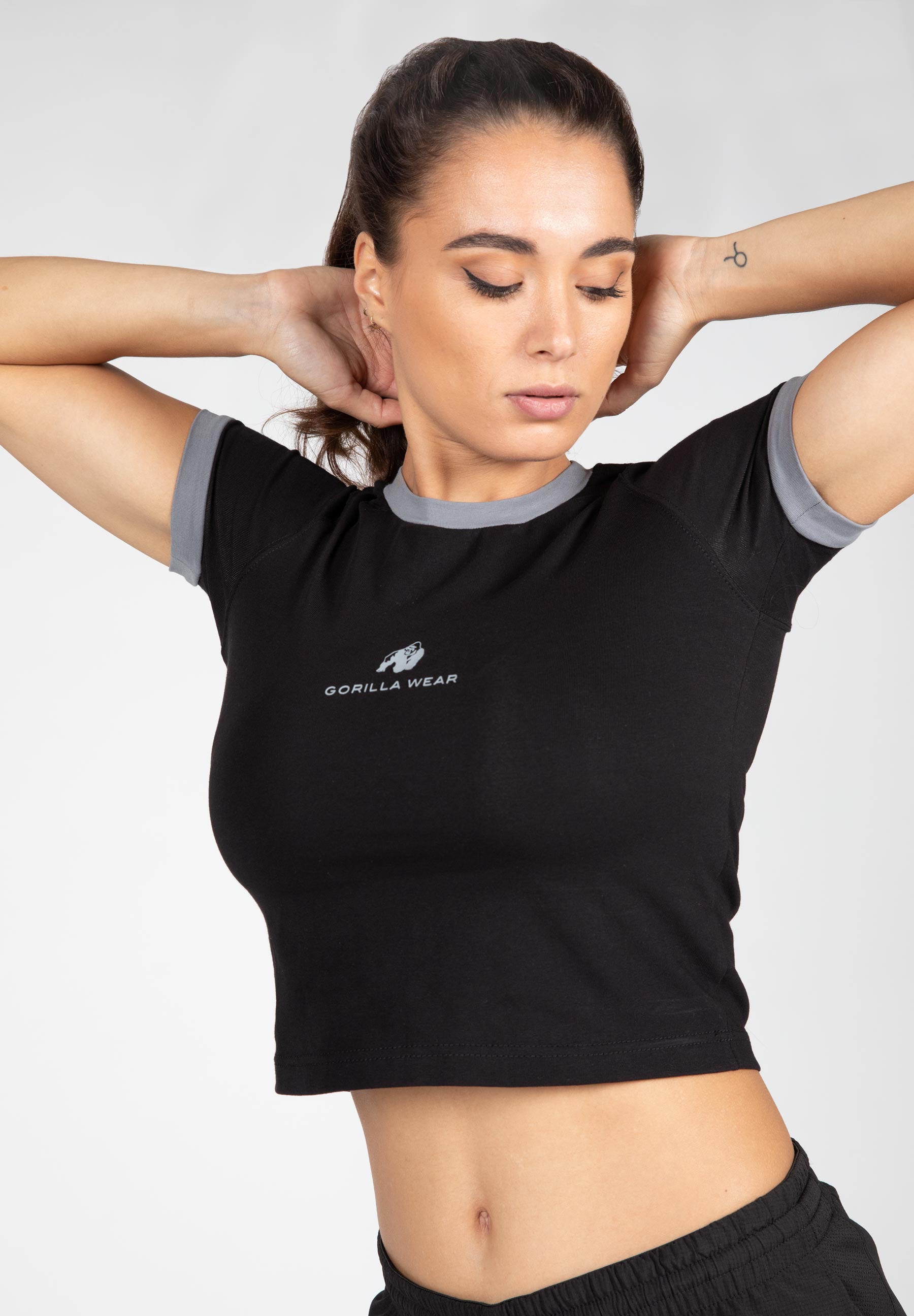 New Orleans Cropped T-Shirt, black - 8