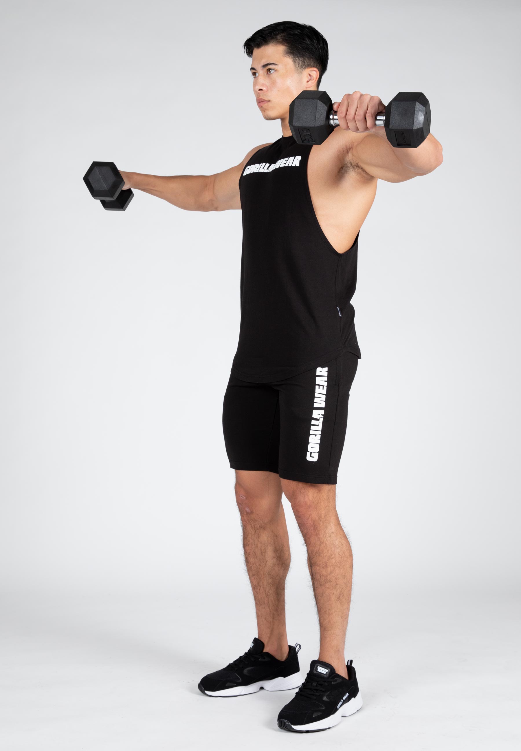 Milo Drop Armhole Tank Top, black - 9