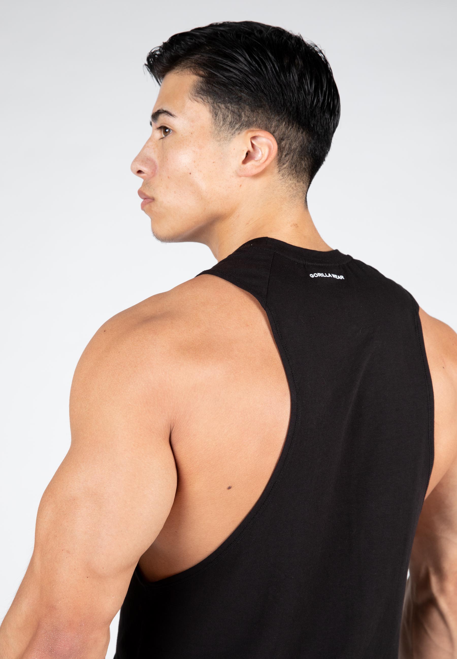 Milo Drop Armhole Tank Top, black - 7
