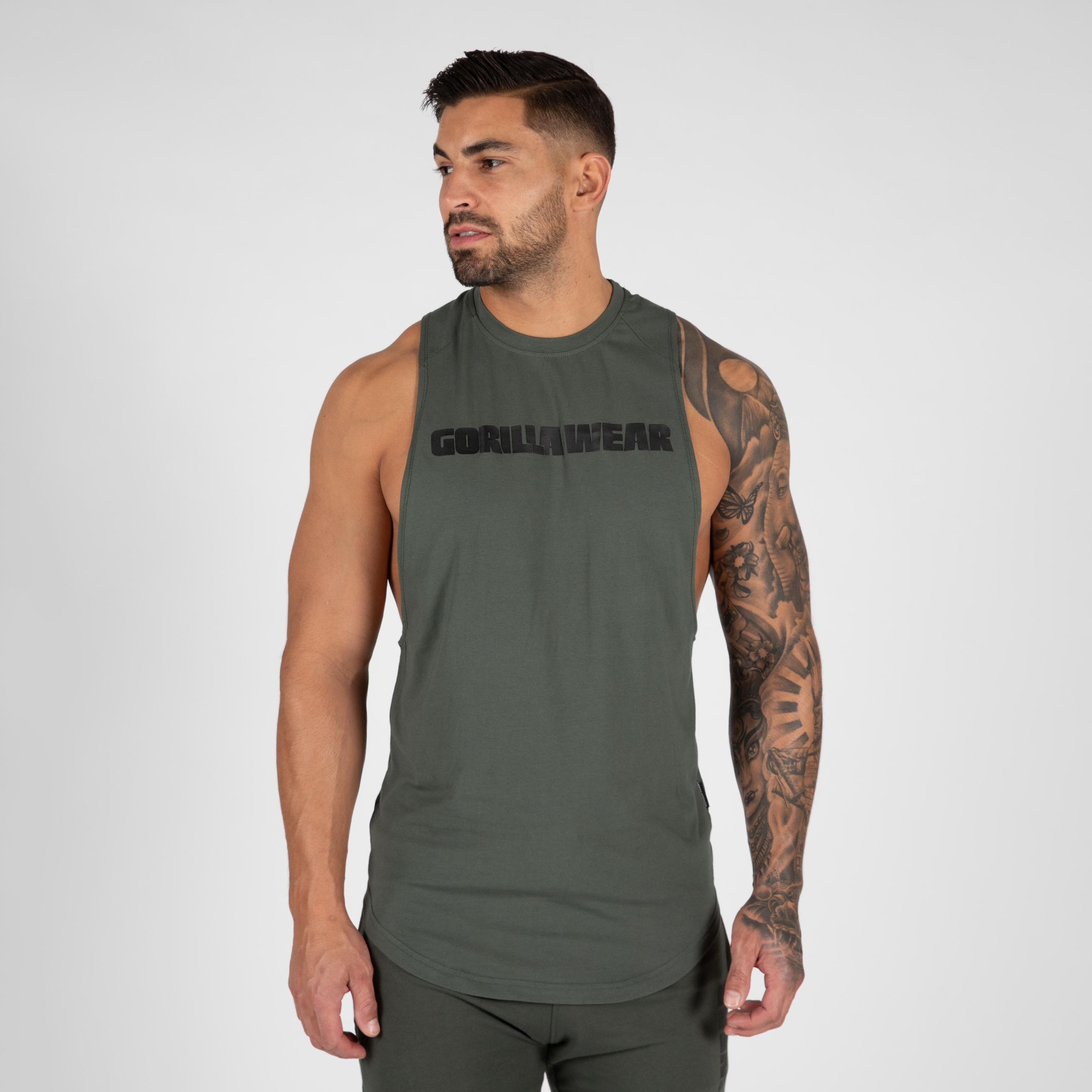 Milo Drop Armhole Tank Top Green Gorilla Wear Sweden 3820