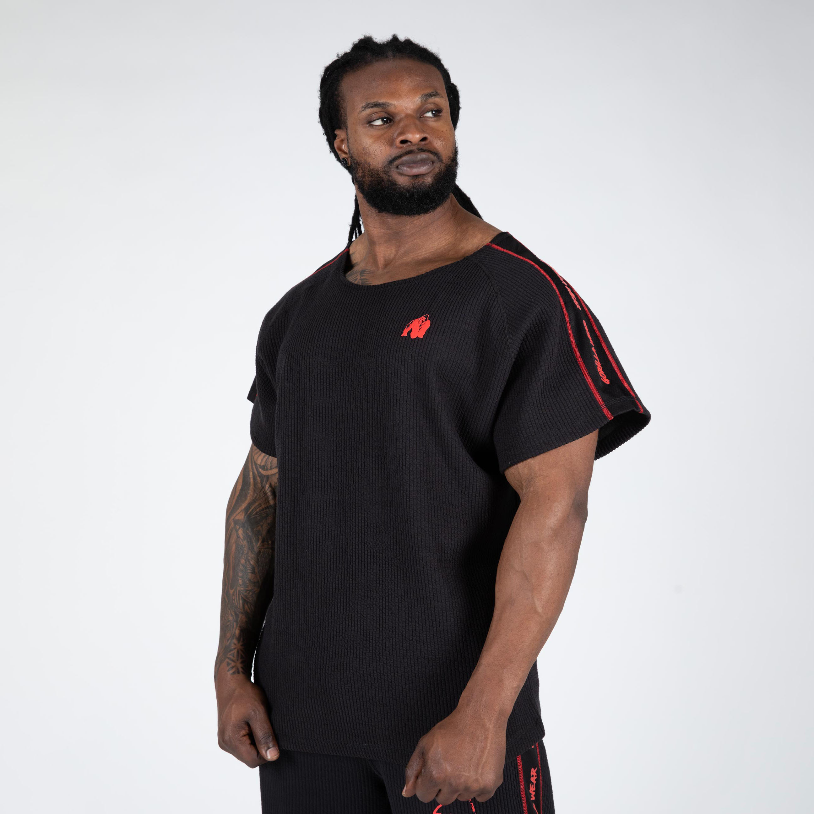 Buffalo Old School Workout Top, black/red Gorilla Wear Sweden