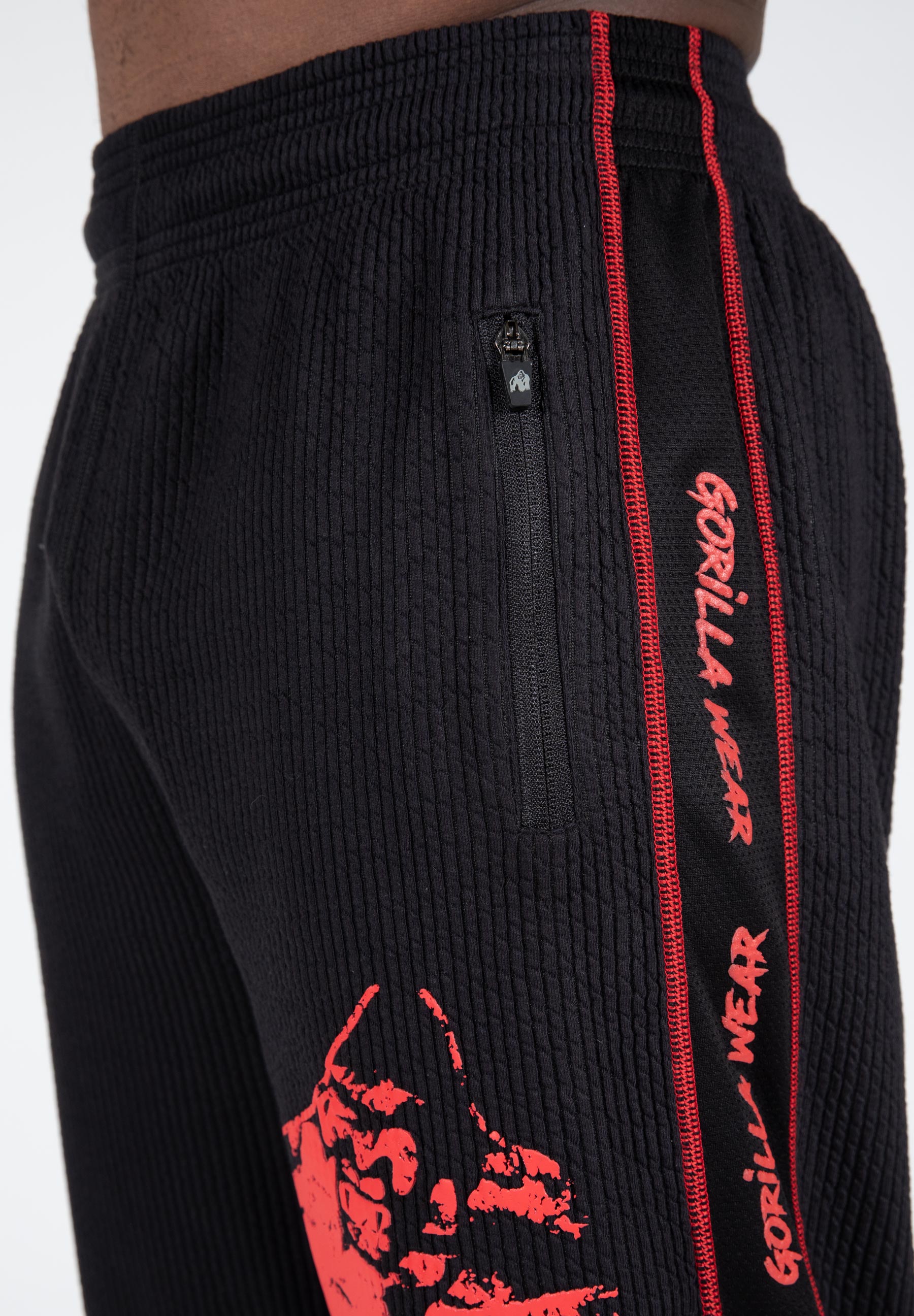Buffalo Old School Workout Pants, black/red - 14