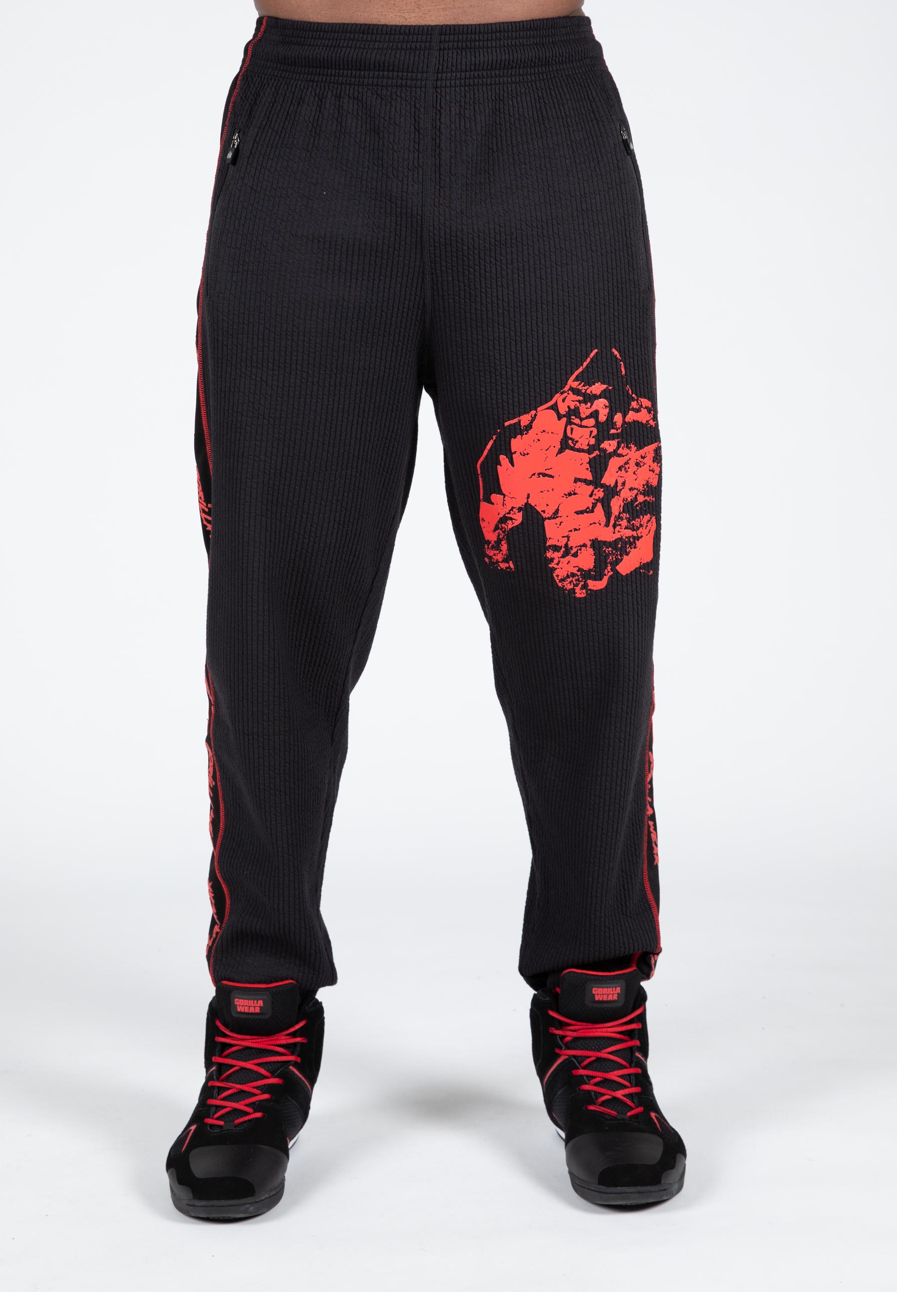 Buffalo Old School Workout Pants, black/red - 13