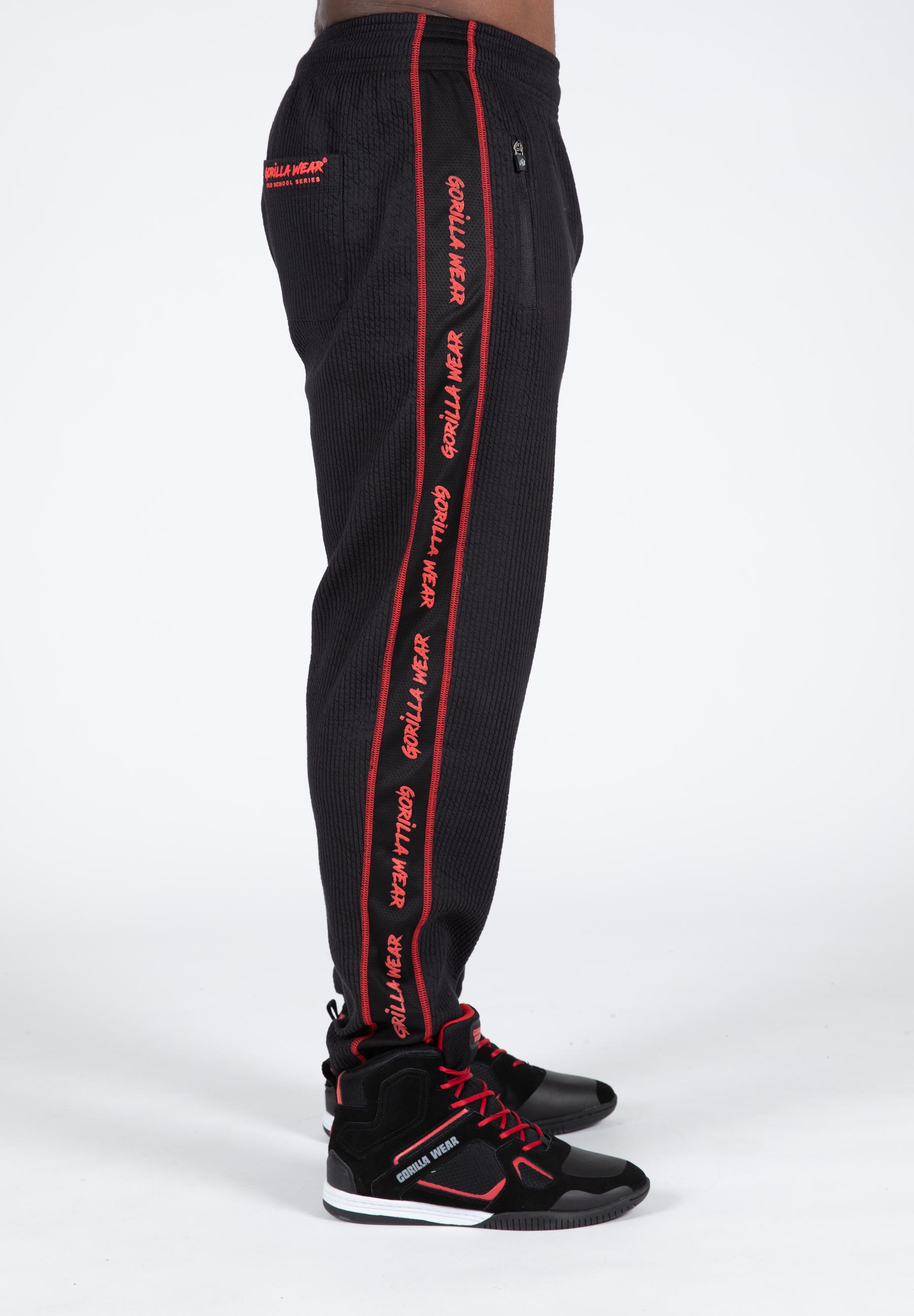 Buffalo Old School Workout Pants, black/red - 5