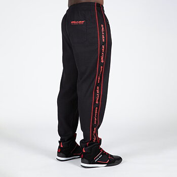 Buffalo Old School Workout Pants, black/red