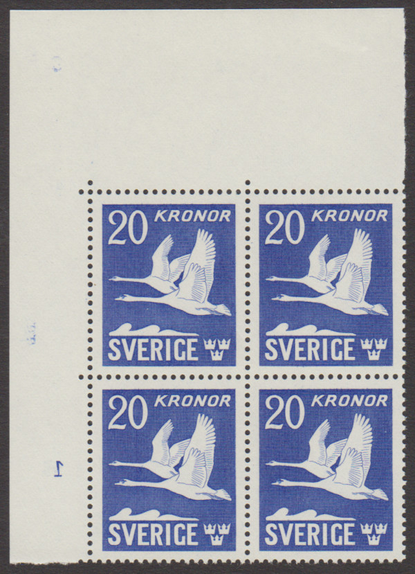 F 337C, Flygande Svanar hörnfyrblock **