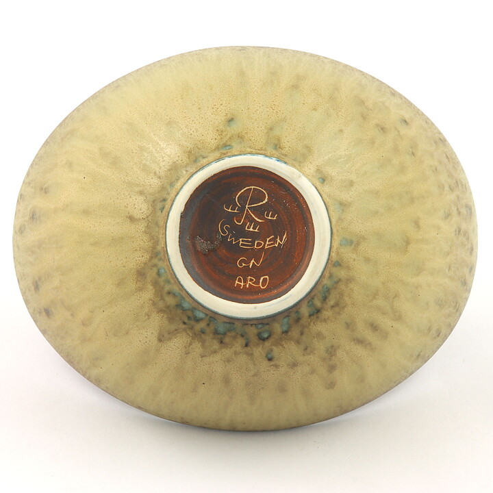 Gunnar Nylund (ARO 1954) Brown Bowl with Modern Form 16/8 cm