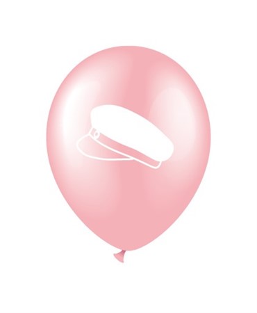 Ballonger Student Rosa med studentmössa