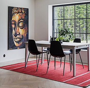 Grinda röd 60 x 90, 160 x 230,  200 x 290, 240 x 340