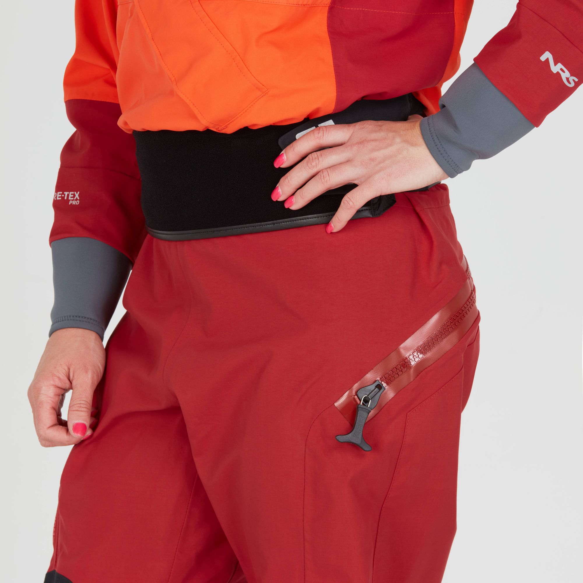 NRS Womens Axiom GORE-TEX Pro dry suit Poppy/vino - 6