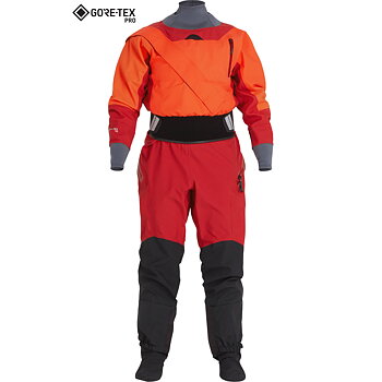 NRS Womens Axiom GORE-TEX Pro dry suit Poppy/vino
