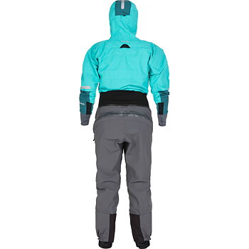 NRS Women's Navigator Comfort neck GORE -TEX Pro Dry Suit Aqua