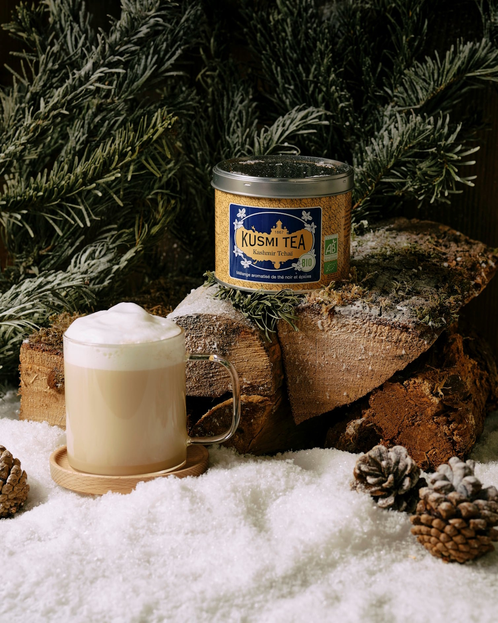 Kusmi Kashmir Tchai Ekologisk - Plåtburk 100 gram  - 4