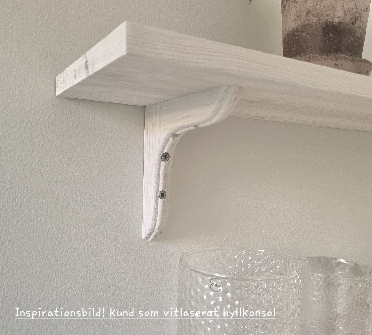 Hyllkonsol lantlig H30 obehandlad furu djup 150mm - 7