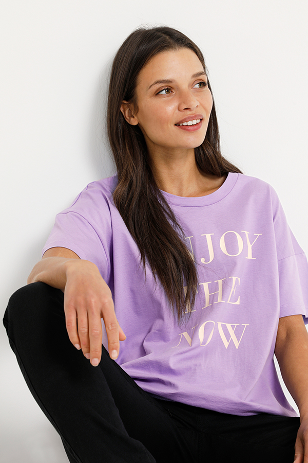 Kaffe - Merian T-shirt Sunlit Allium - 2