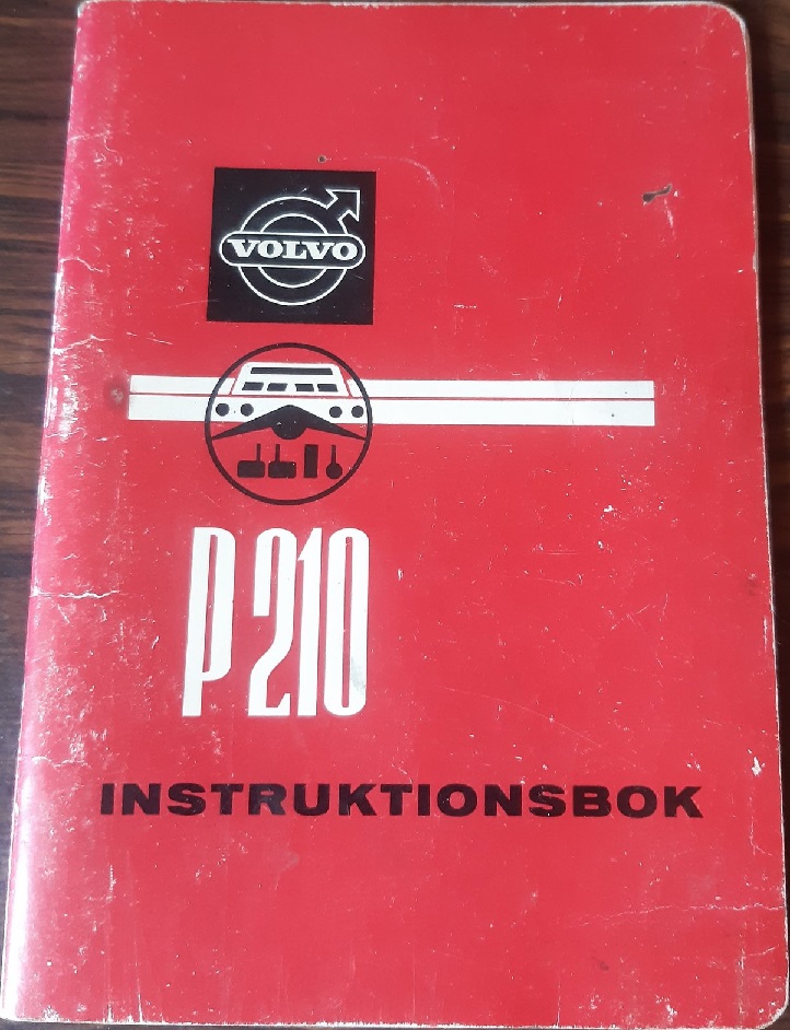 1968 Volvo Duett P 210 P Instruktionsbok