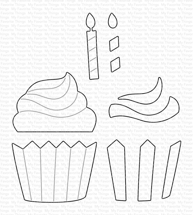 MY FAVORITE THINGS -Frosted Cupcake Die-namics