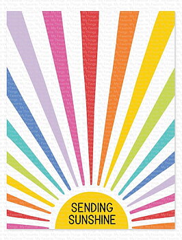 MY FAVORITE THINGS -Sunny Rays Stencil 