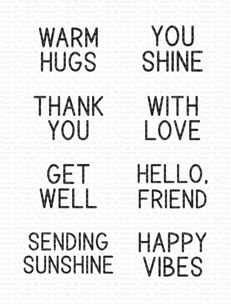 MY FAVORITE THINGS -Sunny Rays Sentiments 
