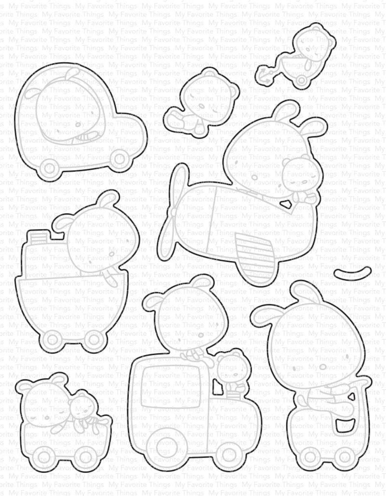 MY FAVORITE THINGS -Anywhere with You STAMP & DIE SET - 2