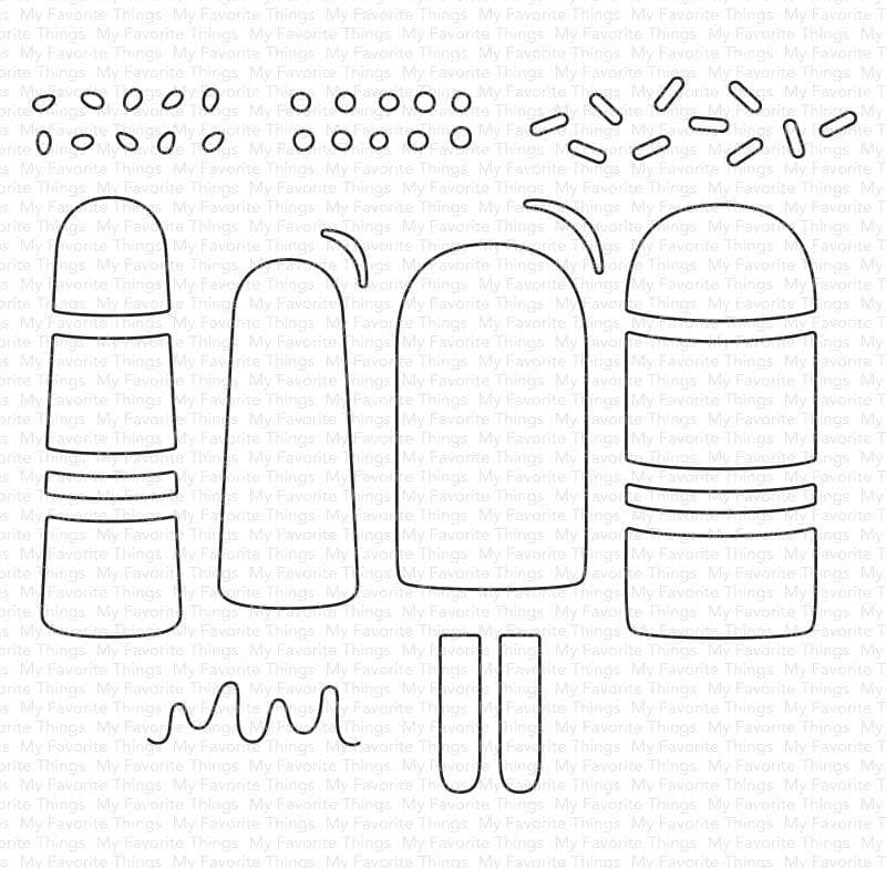 MY FAVORITE THINGS-MSTN Pair of Popsicles Die-namics 