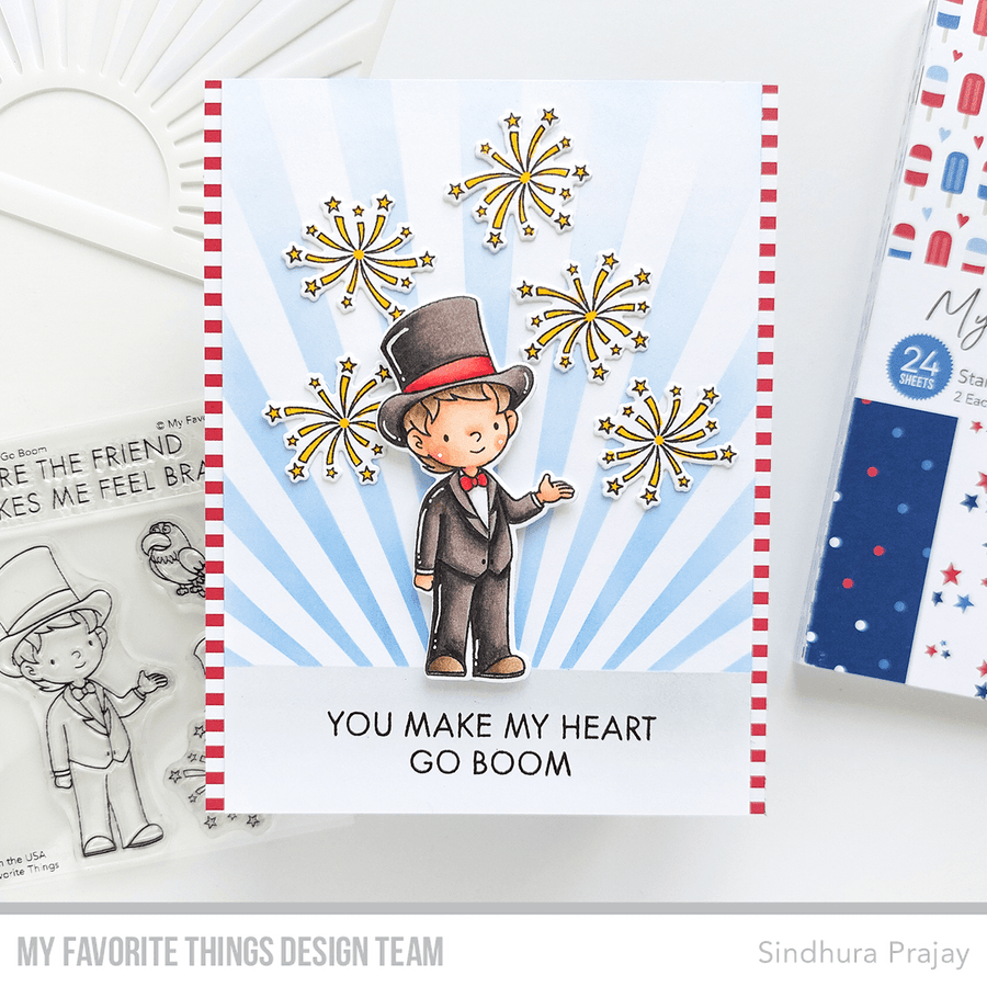 My Favorite Things -MSTN Stars and Stripes Paper Pad - 6