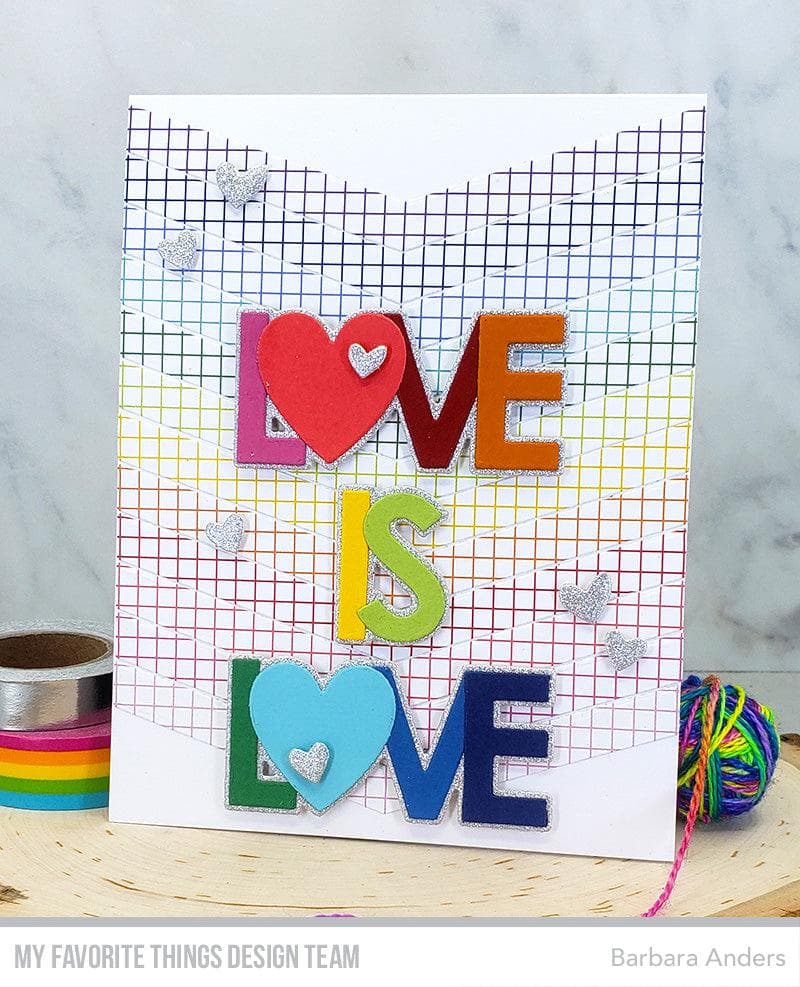 My Favorite Things -MSTN Rainbow Grid Paper Pad - 4