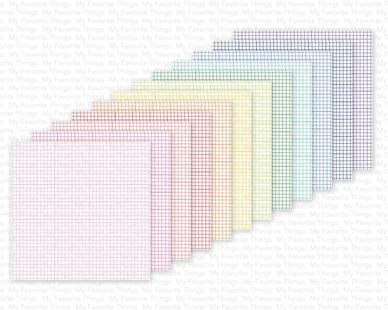 My Favorite Things -MSTN Rainbow Grid Paper Pad - 2